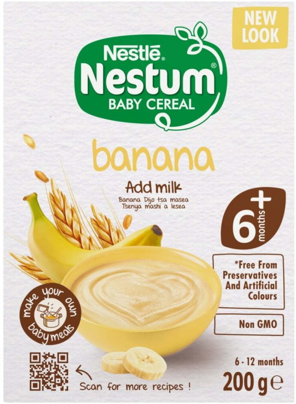 Nestle Nestum Stage 1 Banana Cereal  (200 g, 6+ Months) | Shop Online