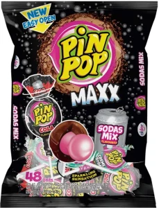 Aldor PIN POP MAXX Soda Lollipop (Pack of 1 x 864 g) | Shop Online