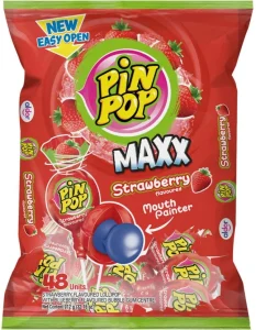 Aldor PIN POP MAXX Strawberry Lollipop (Pack of 1 x 864 g) | Shop Online