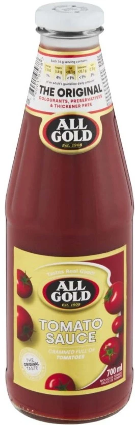 All Gold Tomato Sauce (700 ml) | Shop Online