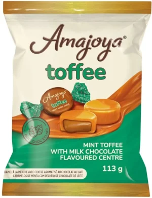 Amajoya Mint Toffee Milk Chocolate (Pack of 1 x 113 g)| Shop Online