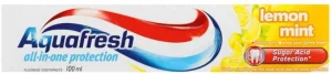 Aquafresh All-in-One Protection Lemon Mint Toothpaste (100 ml Pack of 12) | Shop Online