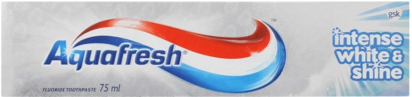 Aquafresh Intense White and Shine Toothpaste (75 ml Pack of 12) | Shop Online