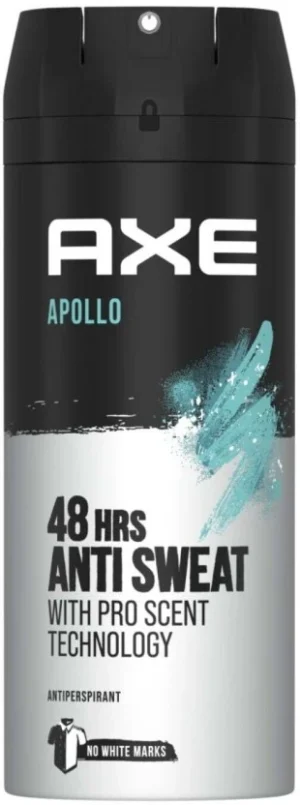 Axe Anti- Perspirant Aerosol Apollo Deodorant Spray - For Men (150 ml Pack of 6) | Shop Online