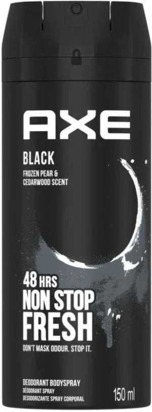 Axe Black Frozen Pear & Cedarwood 48 Hrs Nonstop Fresh Deodorant Spray - For Men (150 ml) | Shop Online