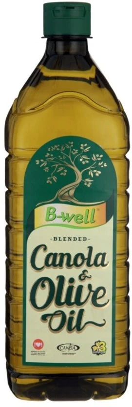 B-well Extra Virgin Olive & Canola Blended Oil Plastic Bottle (12 x 1 L) | Shop Online