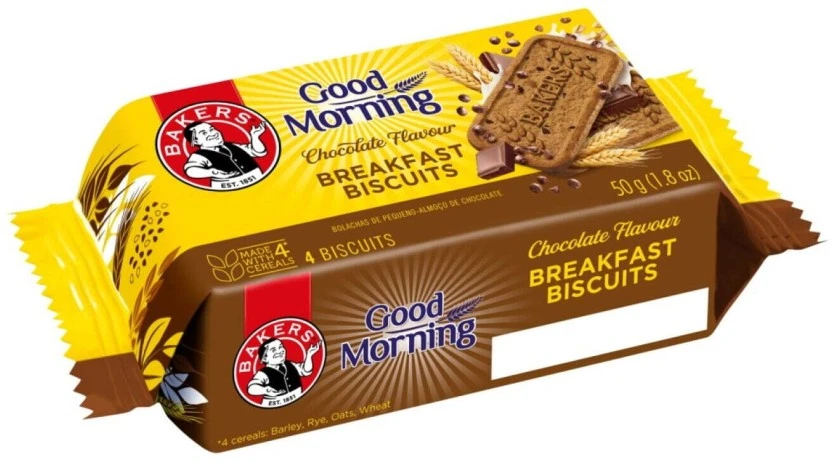 Bakers Good Morning Biscuits Chocolate Flavour Biscotti (50 g Pack of 16) | Shop Online