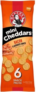 Bakers Mini Cheddars Bacon Flavoured Cheeselets (33 g) | Shop Online