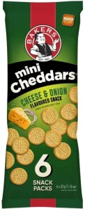 Bakers Mini Cheddars Cheese and Onion Flavoured Cheeselets (33 g) | Shop Online