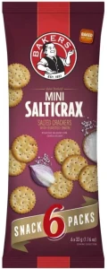 Bakers Mini Salticrax Roasted Onion Crackers (198 g) | Shop Online
