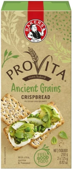 Bakers Provita Ancient Grains Crispbread Bakery Biscuit (250 g) | Shop Online