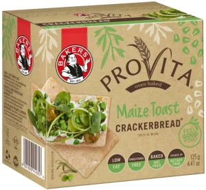 Bakers Provita Maize Toast Cracker Bread Bakery Biscuit (125 g) | Shop Online