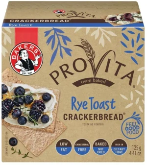 Bakers Provita Rye Toast Crackerbread Bakery Biscuit (125 g Pack of 12) | Shop Online