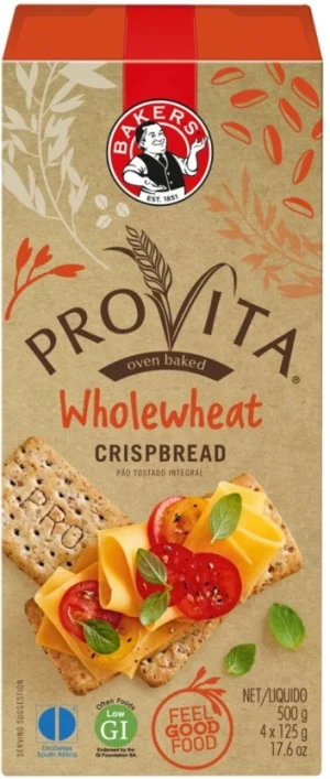 Bakers Provita Whole Wheat Crispbread Cream Cracker Biscuit (500 g Pack of 12) | Shop Online