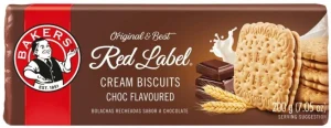 Bakers Red Label Choc Flavoured Biscuits Cream Filled Biscuit (200 g) | Shop Online