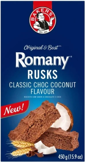 Bakers Romany Creams Coconut flavoured Rusk (12 x 450 g)| Shop Online