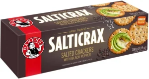 Bakers Salticrax With Black Pepper Salted Biscuit (200 g Pack of 12) | Shop Online