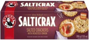 Bakers Salticrax With Roasted Onion Salted Biscuit (200 g Pack of 12) | Shop Online