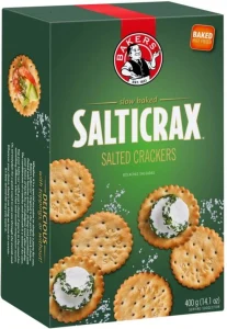 Bakers Slow Baked Salticrax Crackers Salted Biscuit (400 g Pack of 12) | Shop Online