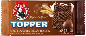 Bakers Topper Choc Flavoured Biscuits Cream Filled Biscuit (50 g) | Shop Online