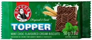 Bakers Topper Mint Choc Flavoured Biscuits Cream Filled Biscuit (50 g) | Shop Online