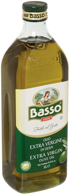 Basso Extra Virgin Olive Oil Glass Bottle (12 x 1 L) | Shop Online