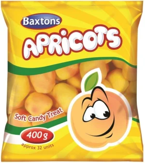 Baxtons Candy Mallow Apricot Marshmallow (Pack of 1 x 400 g) | Shop Online
