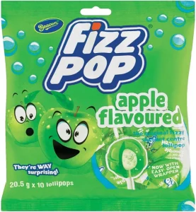 Beacon Fizz Pop Apple Lollipop (Pack of 1 x 10 pieces) | Shop Online