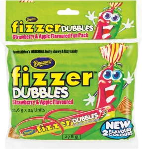 Beacon Fizzy Dubbles Strawberry & Apple Sweets (Pack of 1 x 11 g) | Shop Online