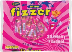 Beacon Mini Fizzers Strawberry Sweets (Pack of 100 x pieces) | Shop Online