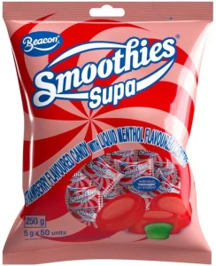 Beacon Smooothies Supa Strawberry Sweets (Pack of 1 x 50 pieces) | Shop Online