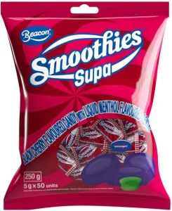 Beacon Smoothies Supa Black Cherry Sweets (Pack of 1 x 50 pieces) | Shop Online