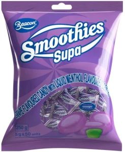 Beacon Smoothies Supa Grape Sweets (Pack of 1 x 50 pieces) | Shop Online