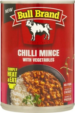 Bull Brand Chilli Mince With Vegetables (400 g Pack of 6) | Shop Online