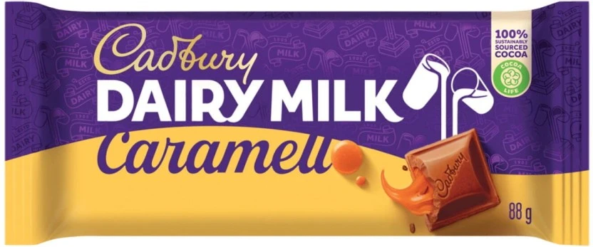 Cadbury Dairy Caramello Milk Chocolate Slabs (24 x 100 g) | Shop Online