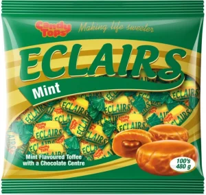 Candy Tops Eclairs Mint Toffee (Pack of 1 x 150 g) | Shop Online