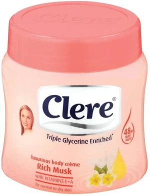 Clere Rich Musk Luxurious Body Cream (300 ml) | Shop Online