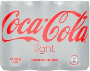 Coca-Cola Light Low Kilojoule Soft Drink 6 x 300 ml | Shop Online