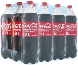 Coca-Cola Original Taste - Less Sugar (12 x 1.5 L) | Shop Online