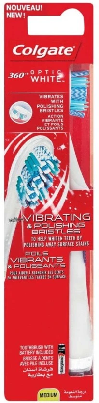 Colgate 360 Optic Power Medium Toothbrush | Shop Online