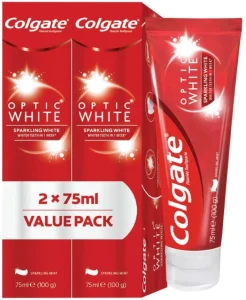 Colgate Optic White Sparkling Toothpaste (75 ml Pack of 2) | Shop Online