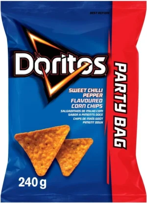 Doritos Sweet Chilli Pepper Flavoured Corn Nachos (12 x 240 g) | Shop Online
