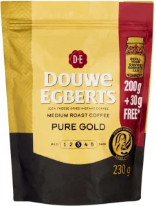 Douwe Egberts Pure Gold Medium Rust Instant Coffee (230 g) | Shop Online