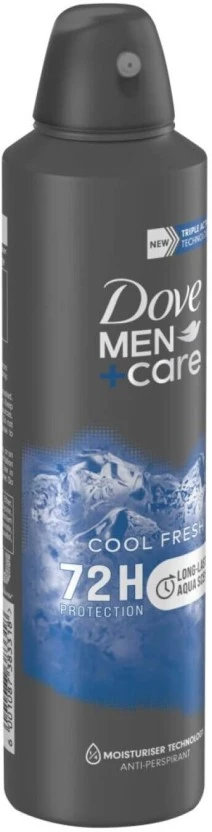 Dove Anti Perspirant Aerosol Cool Fresh Deodorant Spray - For Men (150 ml) | Shop Online - Image 2