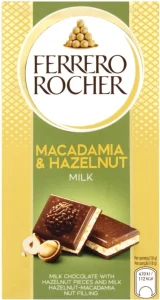 Ferrero Rocher Milk Chocolate With Hazelnut And Macadamia Slabs (90 g) | Shop Online
