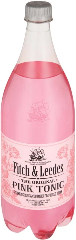 Fitch & Leedes Pink Tonic - Sparkling Rose & Cucumber Flavoured Drink (1 L) | Shop Online