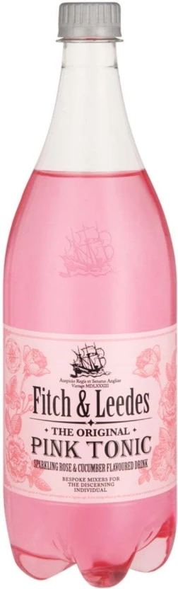 Fitch & Leedes Pink Tonic - Sparkling Rose & Cucumber Flavoured Drink (12 x 1 L) | Shop Online