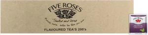 Five Roses Earl Grey Envelope Tea Black Box (200 Bags) | Shop Online