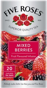 Five Roses Mixed Berries Flavoured Tea Box (20 Bags) | Shop Online