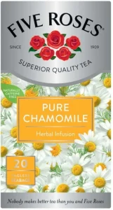 Five Roses Pure Chamomile Herbal Tea Box (20 Bags) | Shop Online
